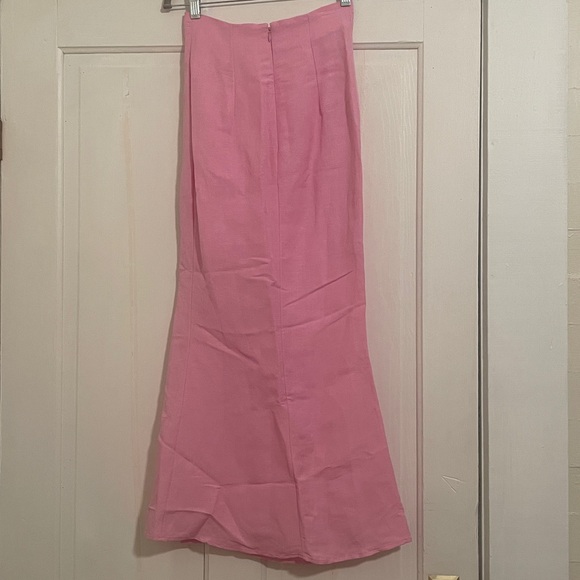 New Significant Other Camilla Linen Blend Midi Skirt size 2 - Picture 8 of 13